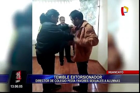 Huancayo: intervienen a director que extorsionaba a escolar con favores sexuales