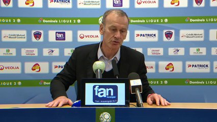 Réaction de Pascal Gastien et Jean-Marc Furlan après Clermont Foot 63 - Stade Brestois 29