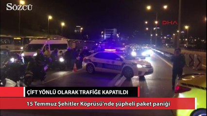 Download Video: 15 Temmuz Şehitler Köprüsü çift yönlü trafiğe kapatıldı