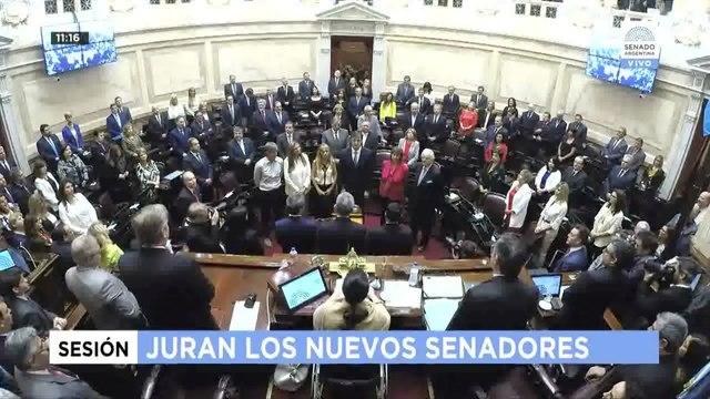 Cristina Fernández y 22 senadores argentinos juran cargos