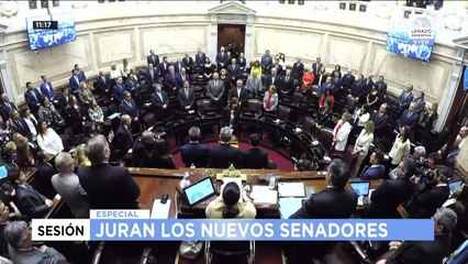 Expresidenta Kirchner jura como senadora, liderará la oposición