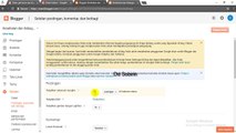Cara Setting Dasar Blogspot
