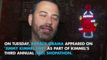 Obama went on 'Jimmy Kimmel Live!' to share some good news about HIV/AIDS