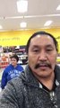 Wife Follows Husband in Store