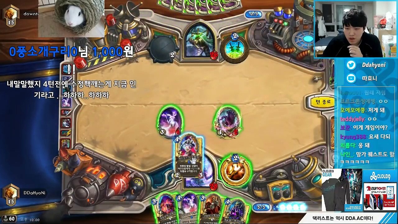 이거 너무 쎈데?! 퀘스트도적 처음 만난 따효니 정화사제 따효니 등급전 #245 하스스톤 Hearthstone