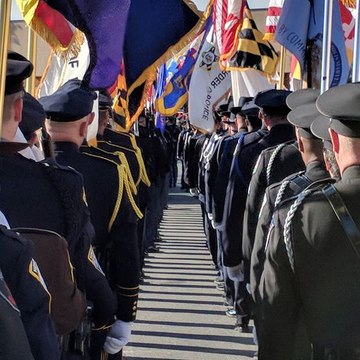 Officers, Mourners Gather for the Funeral of Slain Baltimore Officer Sean Suiter