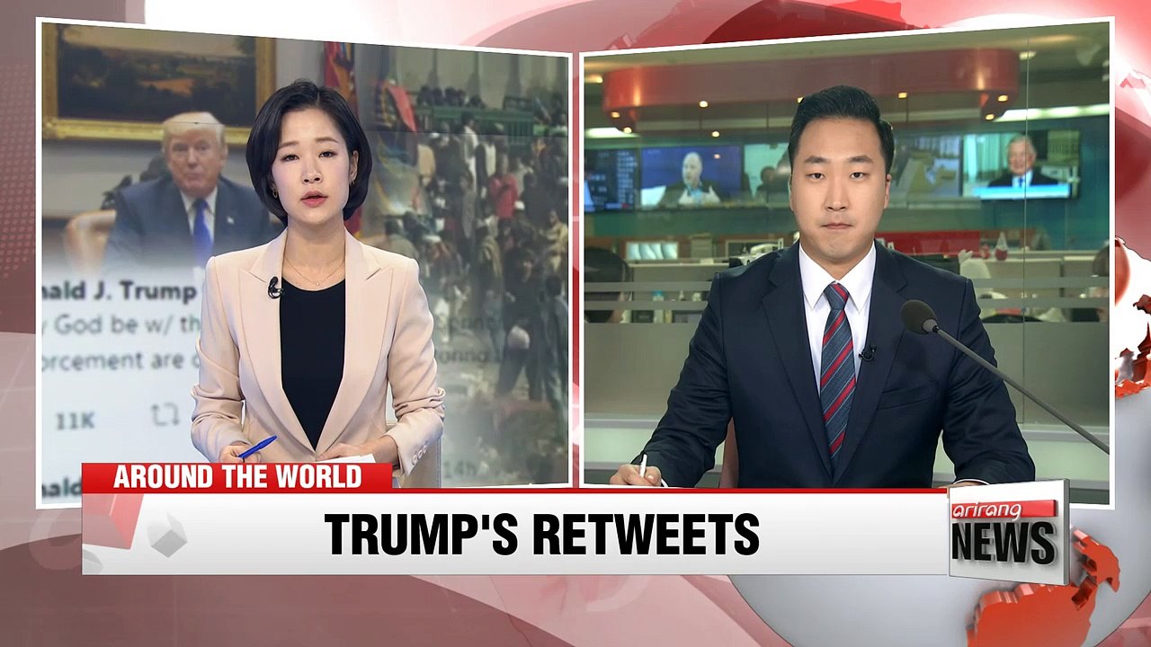 Trump retweets anti-Muslim videos, sparking outcry