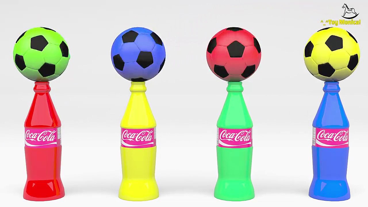 Learn Colors With Balls Coca Cola Colors For Children Kids - Learning Colors Videos For Toddlers-pU6Nv4vaijM