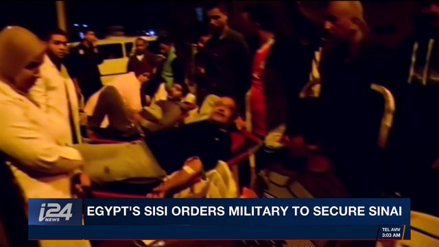 i24NEWS DESK | Egypt's Sisi orders military to secure Sinai | Wednesday, November 29th 2017