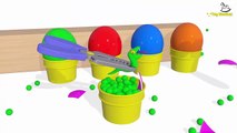 Learn Colors With Surprise Eggs Balloons Kinetic Sand Balls for Children - Learn Colors For Kids-Cw89TmXqs1o