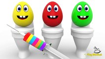 Learn Colors with Surprise Eggs Toilet for Children - Learn Colours For Kids - Learning Videos-SRXi894Y7co