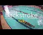 Backstroke kick. The fundamentals of backstroke swimming technique