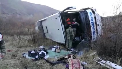 Otobüs Kazası: 1 Ölü 10 Yaralı