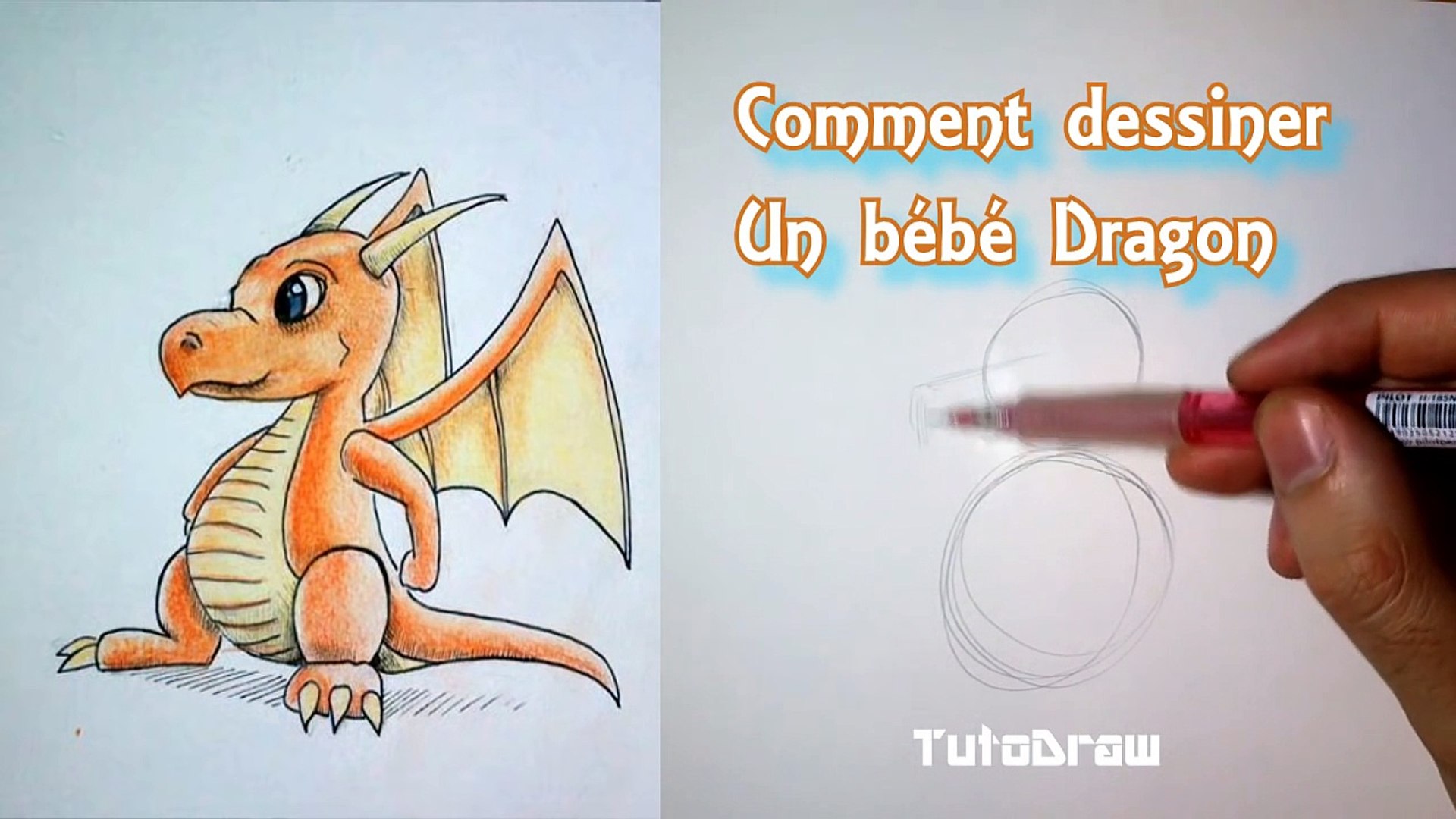 Comment Dessiner Un Bebe Dragon Tutoriel Cpaxhgk1xrs Video Dailymotion