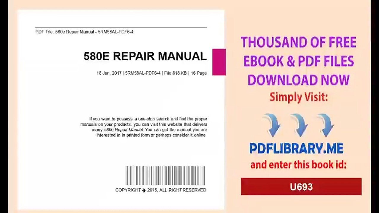 580e Repair Manual