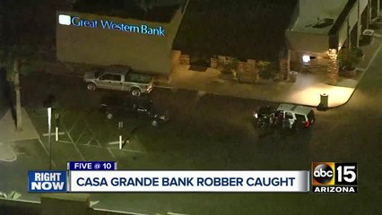 Man robs Casa Grande bank, atttempts carjacking
