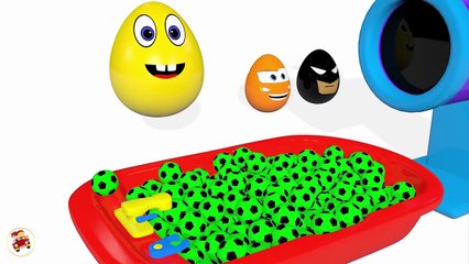 Learn Colors With Surprise Eggs Soccer Ball Pit Show Making Machine Toy Appliance-QSda8H9-eZY