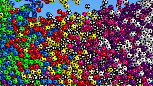Learn Colors For Kids Children Babies with Colored Soccer Balls-lPBbQwiCItk