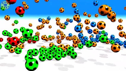 Learn Colors with 3D Colorfull Soccer Balls For Kids Toddlers Babies-m7D-73b492Q