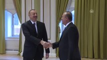 Çavuşoğlu, Azerbaycan Cumhurbaşkanı İlham Aliyev Tarafından Kabul Edildi
