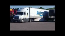 Swift Truck Driver Horribly Backs His Semi Truck On A Huge Parking Spot