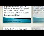 Access to Free Public Records -- Court Records