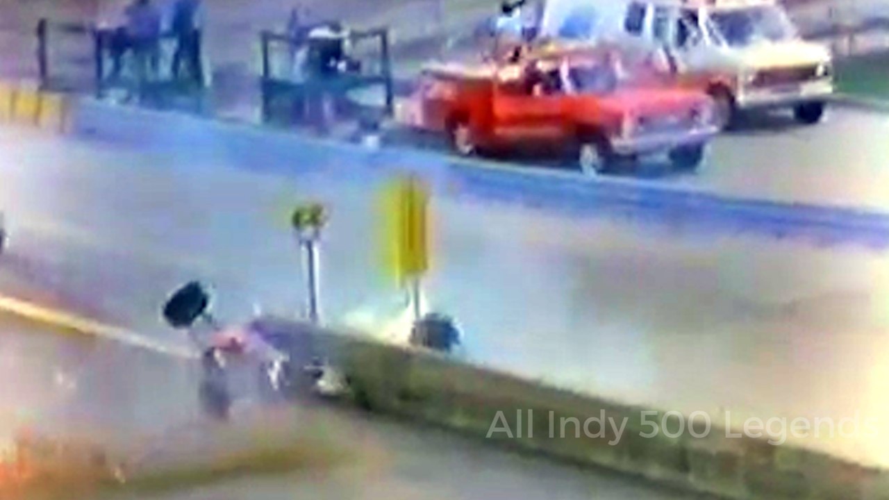 Dennis Firestone pit-entrance barrier crash at Indy 500 (May 23, 1986) ALL ANGLES & PICS