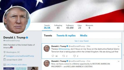 Trump Twitter'da yine skandal oldu