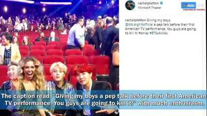 [HOT] Sitting on BTS' RM's lap at AMAs, Rachel Platten singer caused heated argument-Ouc23xOGbmo