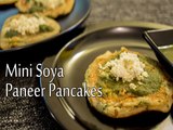 How To Prepare Mini Soya Paneer Pancakes | Paneer Soya Pancakes Recipe | Boldsky