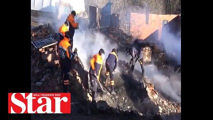 Kastamonu’daki yangında 5 kişilik aile halen kayıp