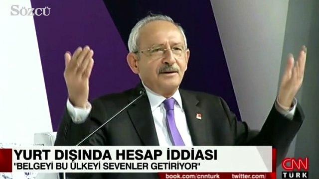 Kılıçdaroğlu: Belgeyi ülkeyi sevenler verdi