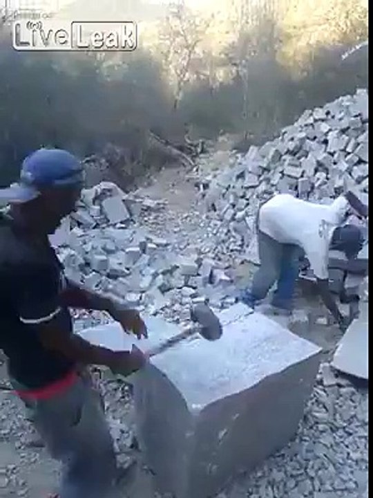 Anything hit with a big enough hammer will fall apart.