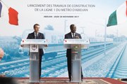 Discours du Président de la République, Emmanuel Macron, lors du lancement des travaux de construction de la ligne 1 du métro d'Abidjan