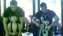 Salman Khan Matin Rey Tangu FUNNY Workout VIDEO | Tubelight Stars