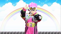 仮面ライダーエグゼイド vs ピコ太郎 バトル おもちゃアニメ ガシャット 変身 なりきり スーパーマリオ ステージ ごっこ遊び キッズ