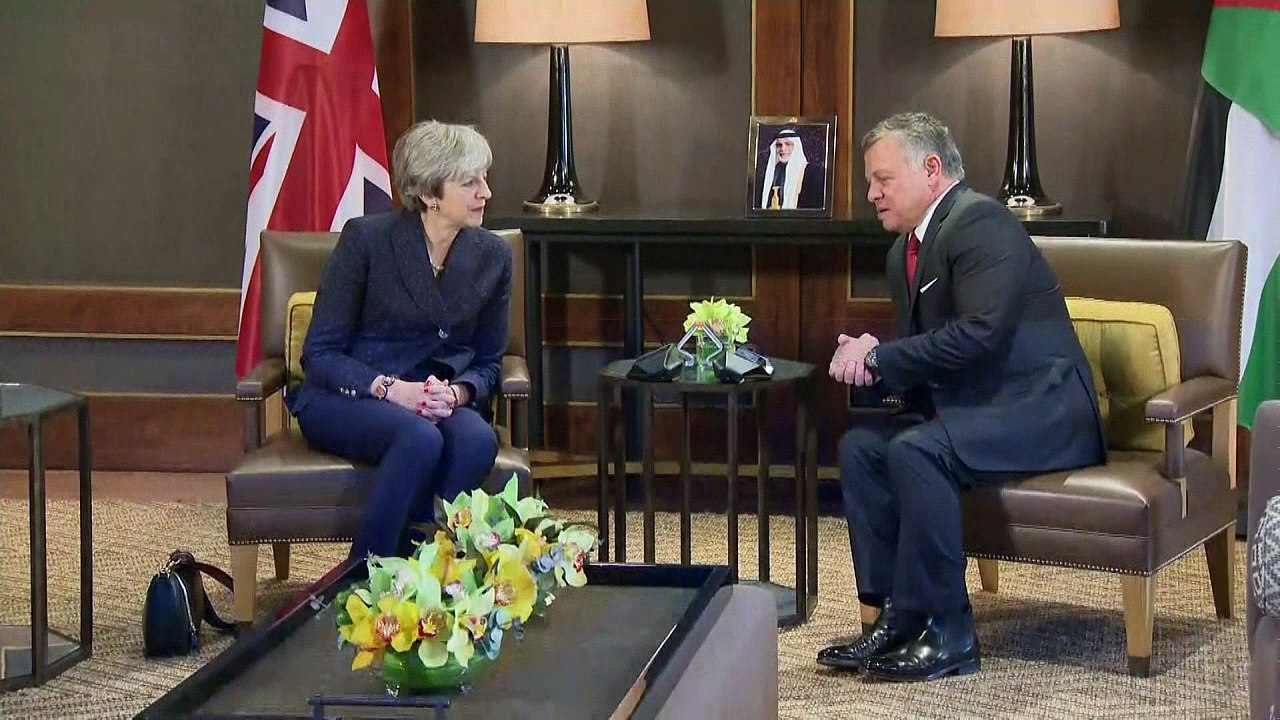 Theresa May meets King of Jordan