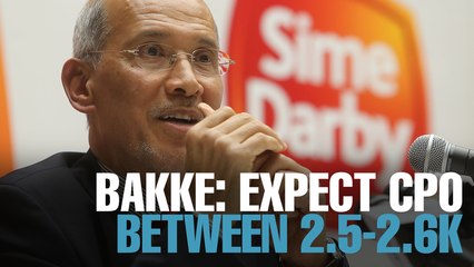 NEWS: Bakke: CPO prices expected to from RM2.5k to RM2.6k