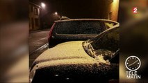 Tombée en montagne, la neige arrive en plaine