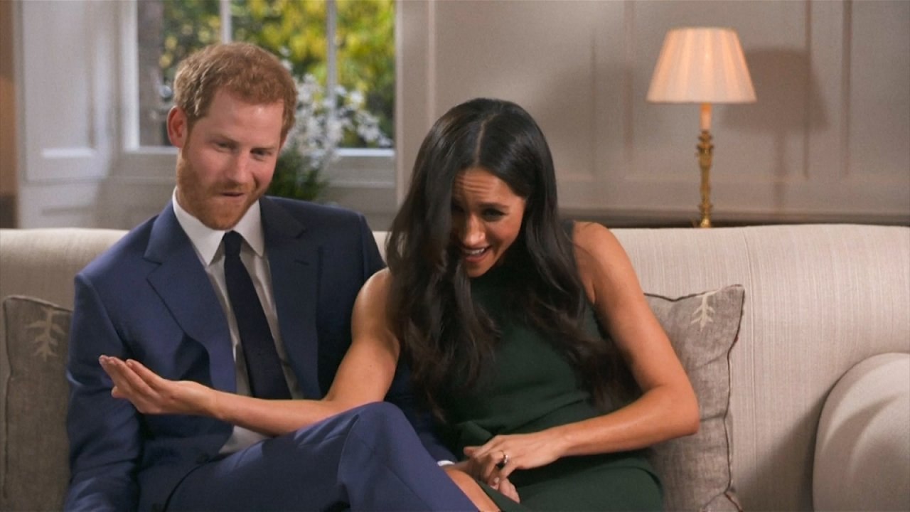 Watch Prince Harry and Meghan Markle goof around in engagement interview outtakes