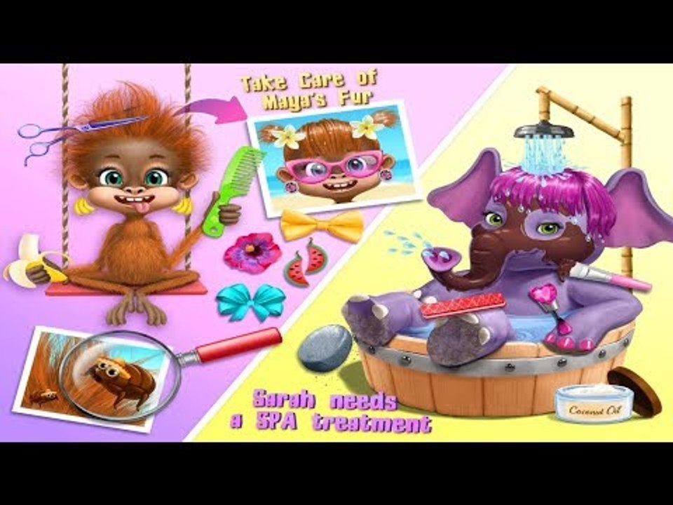 Best android games | Jungle Animal Hair Salon 2 - Tropical Pet Makeover | Fun Kids Games