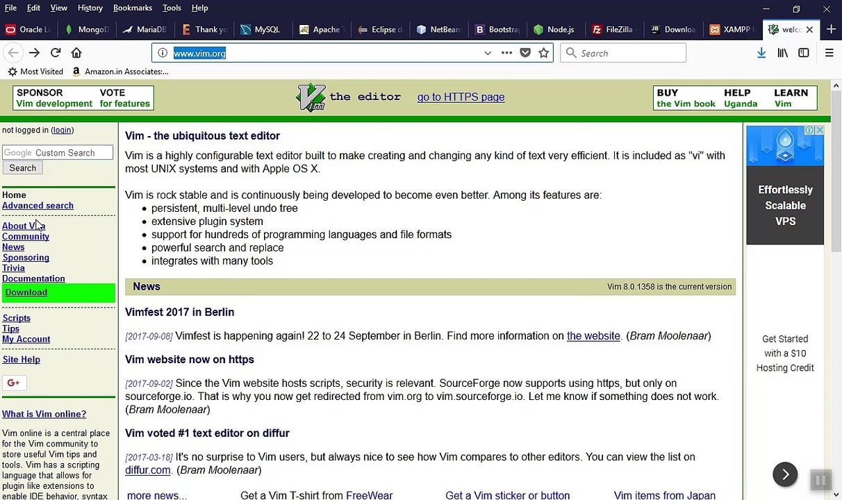 How to Download & Install Vim v8.0 in Windows 10 Fall Creator Update