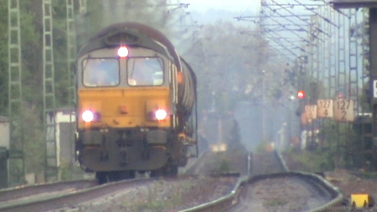 Züge zwischen Hammerstein und Leutesdorf,CB-Rail Class 66,CB-Rail Prima, 2x189,152,143, 2x425