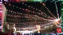 Streets and Bazars decorated for Eid E Melad un Nabi (S.A.W) celebrations...
