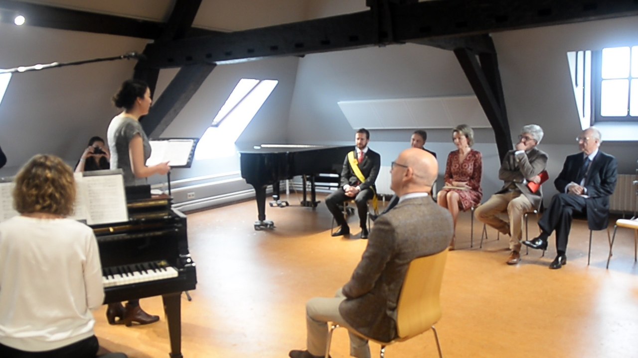 La Reine Matilde au conservatoire de Mons 2.Vidéo Eric Ghislain