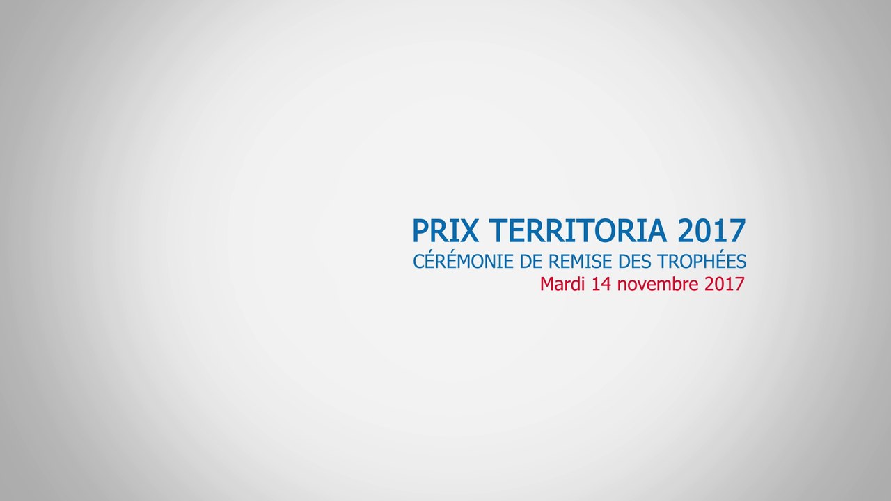 Prix TERRITORIA : Les Lauréats 2017