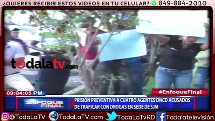 Descargar video: Prisión preventiva a cuatro agentes DNCD acusados de traficar con drogas en sede de SFM-CDN-Video