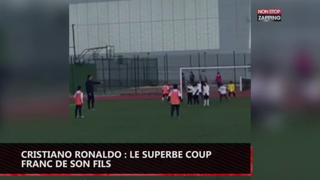 Cristiano Ronaldo : Le superbe coup franc de son fils (vidéo)