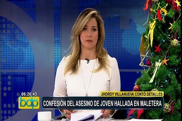 Feminicidio en Chosica: la cruda confesión de Jhordy Villanueva