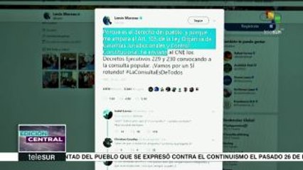 Presidente de Ecuador convoca por decreto consulta popular